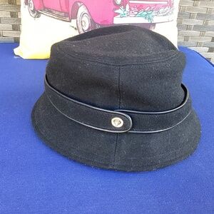 Black Coach wool bucket hat